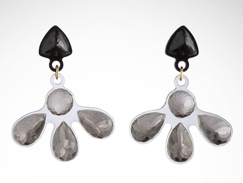 Corsi Design Серьги из синтетического материала Long stones sun-id-1346313 - Вид №4