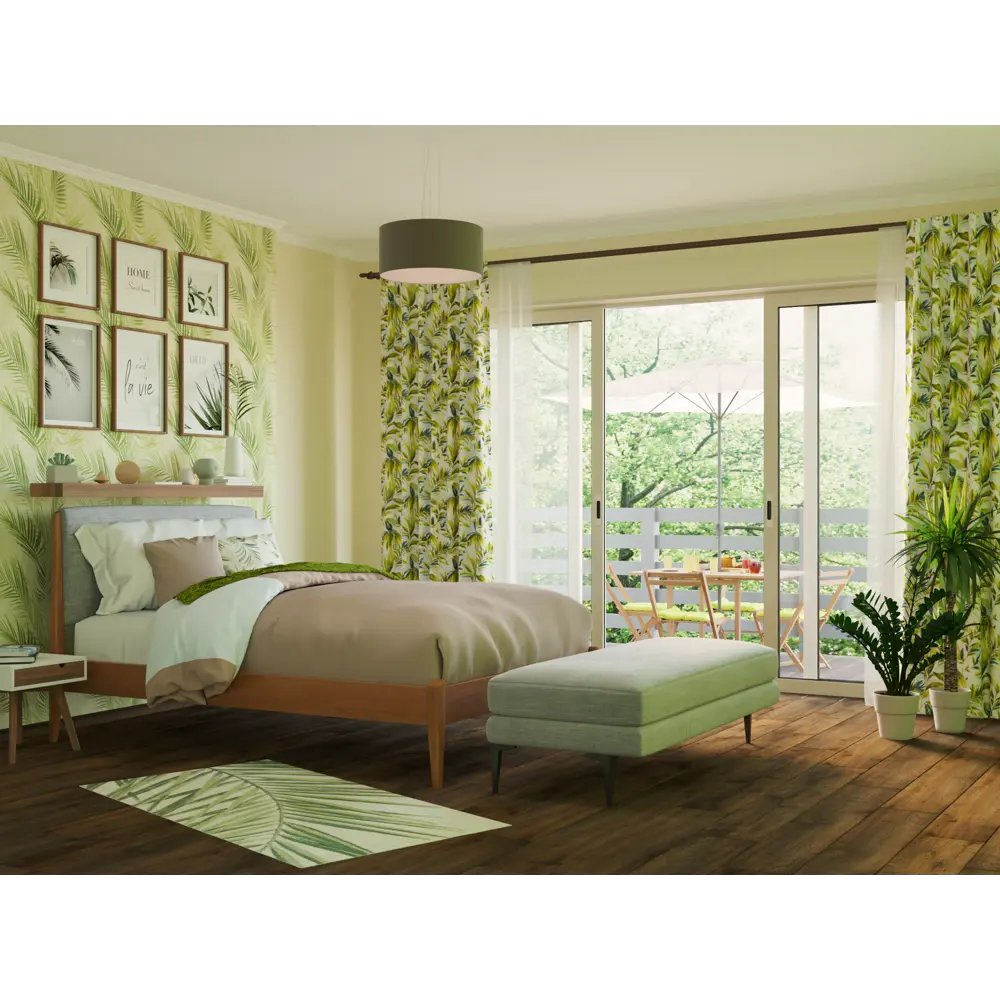 Обои флизелиновые Rasch Selection Vinyl Vlies зелёные 0.53 м 478631 Selection Vinyl/Vlies STLM-2041925 - Вид №5