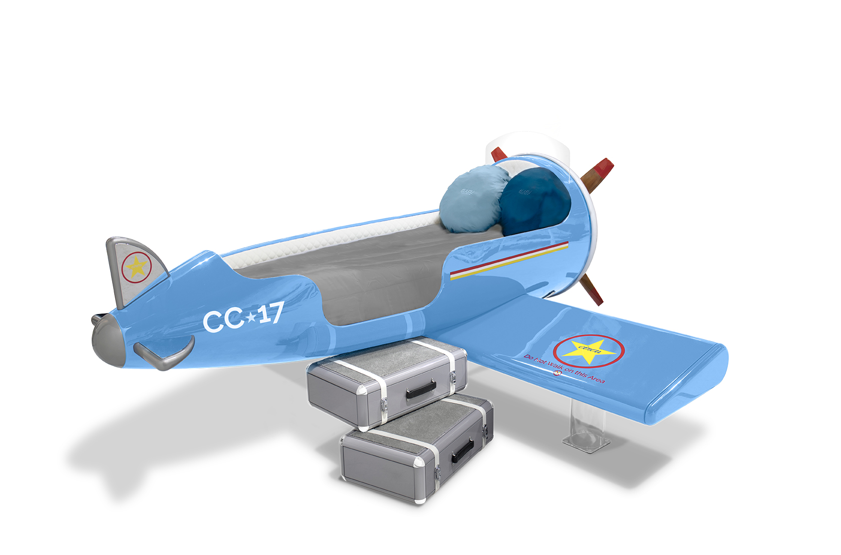 CIST29 Детская кровать самолет Sky One Circu  - Вид №4