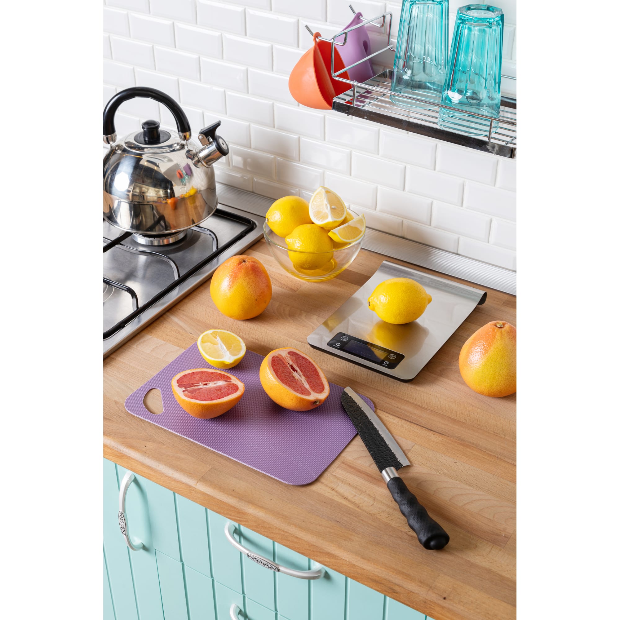 18581801 Весы настольные NEO, 24,5х16,8х2 см, хром Santreyd  - Вид №3