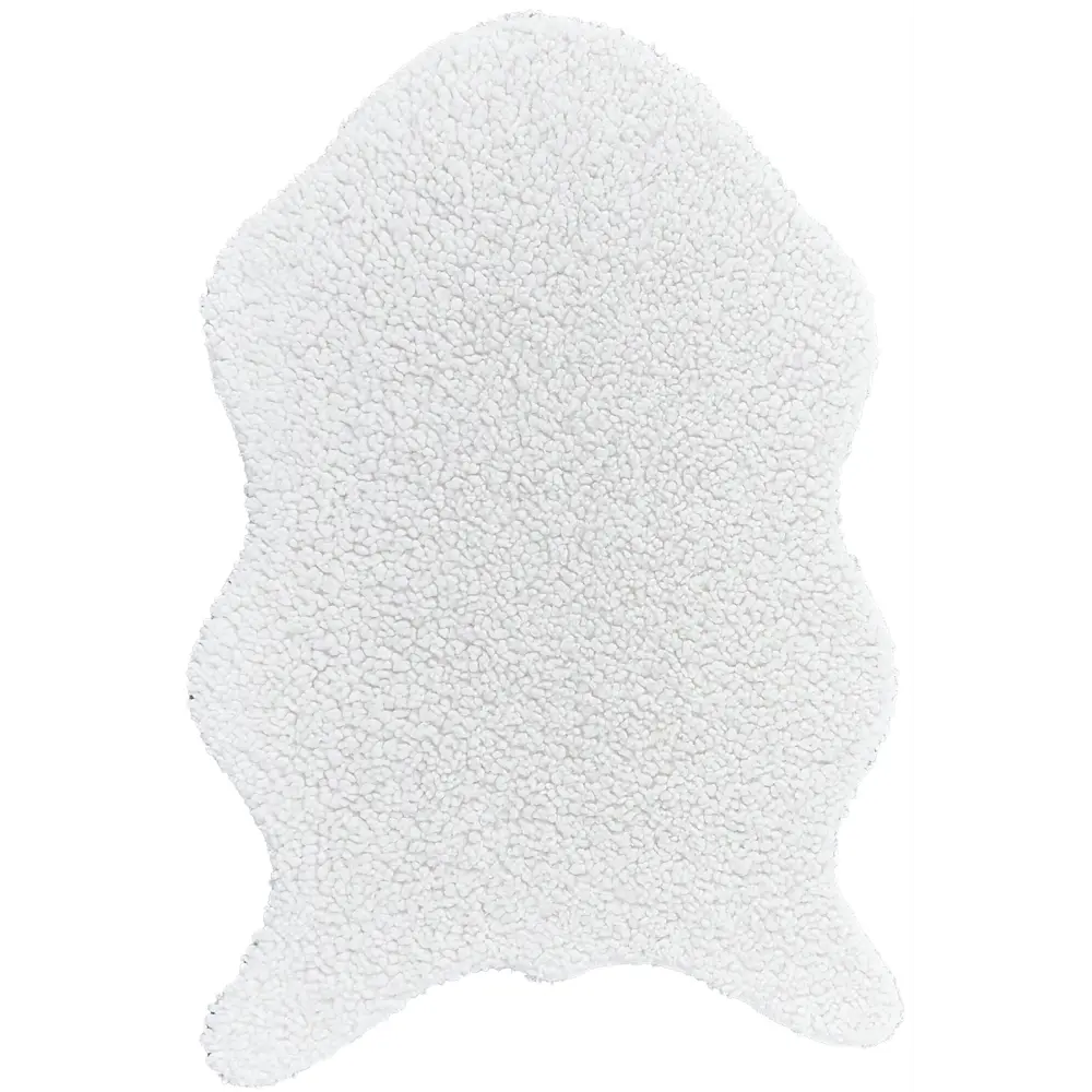 Ковер-шкура Teddy 60x90 см полиэстер цвет белая Santreyd STLM-2045594 - Вид №1