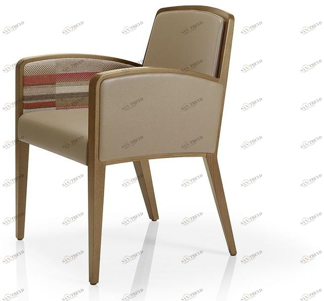 JMS Кожаное кресло с подлокотниками Tisha M 720c