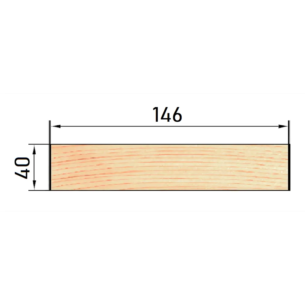 Santreyd Строганая доска из сосны 40x146x3000 мм для строительства и отделки 81947456 STLM-0014542 - Вид №5