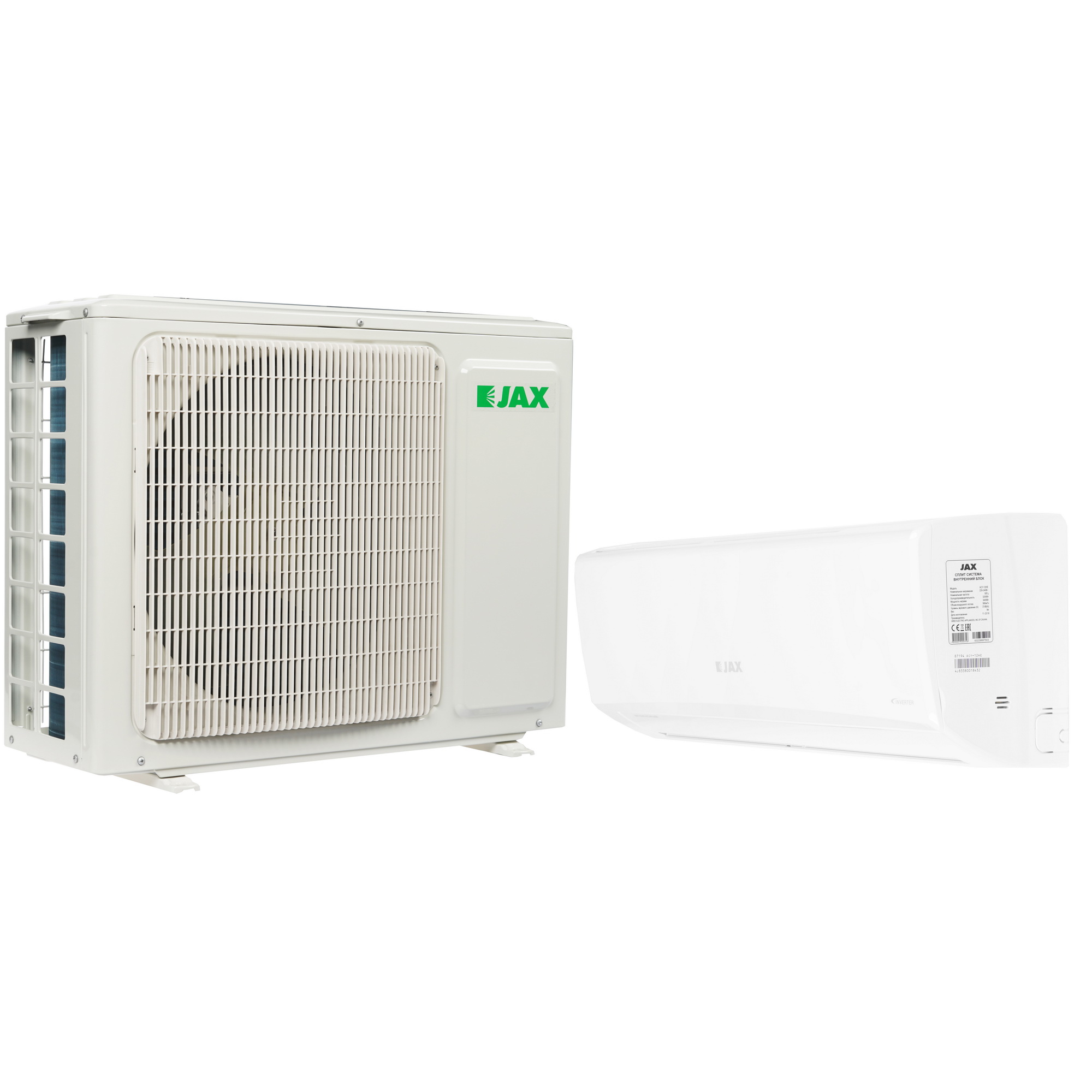 8128805 Кондиционер настенный сплит-система JAX ACY-12HE/ACY-12HE белый STDN-0127157