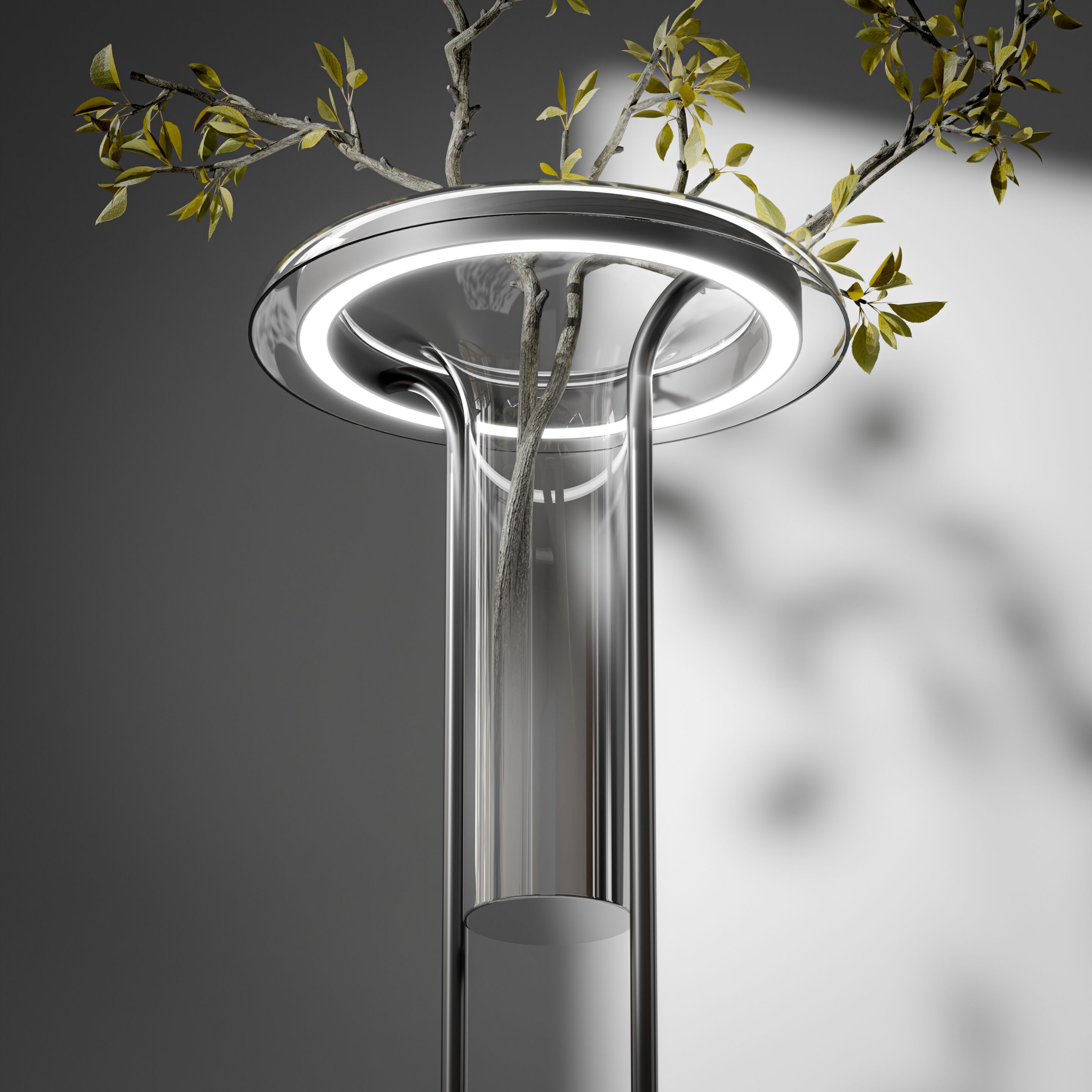 Алюминиевый светодиодный торшер Maytoni IKEBANA ARCH-00030854 - Вид №4