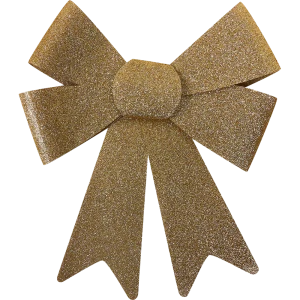 Украшение бант 30см золото