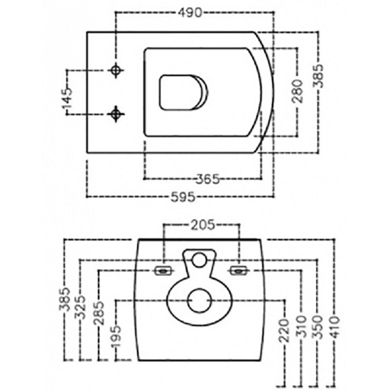 KUS-WHT-35951 Подвесной унитаз Jaquar Kubix-F Santreyd  - Вид №1