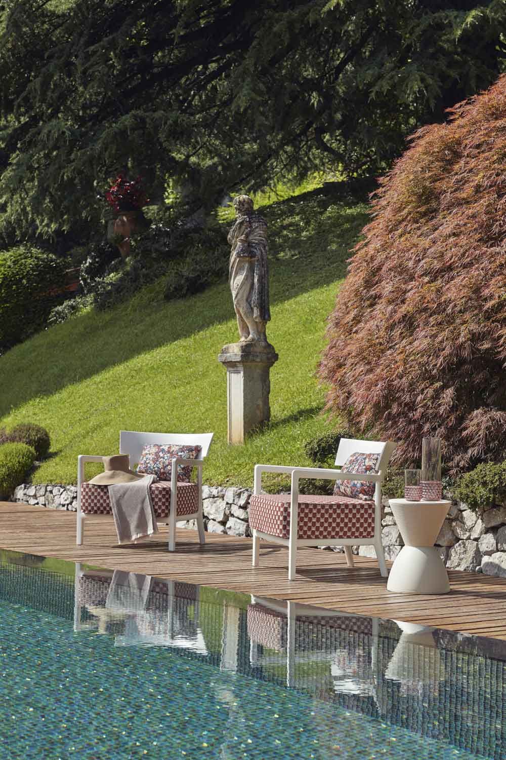 Съемное садовое кресло из поликарбоната и ткани с подлокотниками Kartell CARA LIBERTY ARCH-00029641 - Вид №3