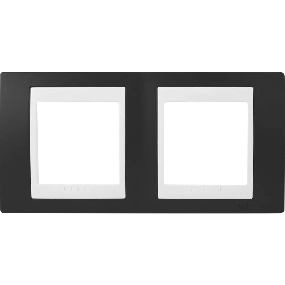 Рамка для розеток и выключателей Systeme Electric Unica 2 поста, цвет какао/белый STLM-2153546