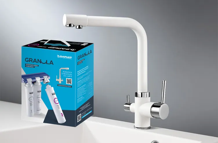 Комплект кухонный смеситель Granula 2015 Арктик + Фильтр Granula 2015-ST122