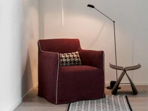 Dall'Agnese Кресло с обивкой из ткани с подлокотниками