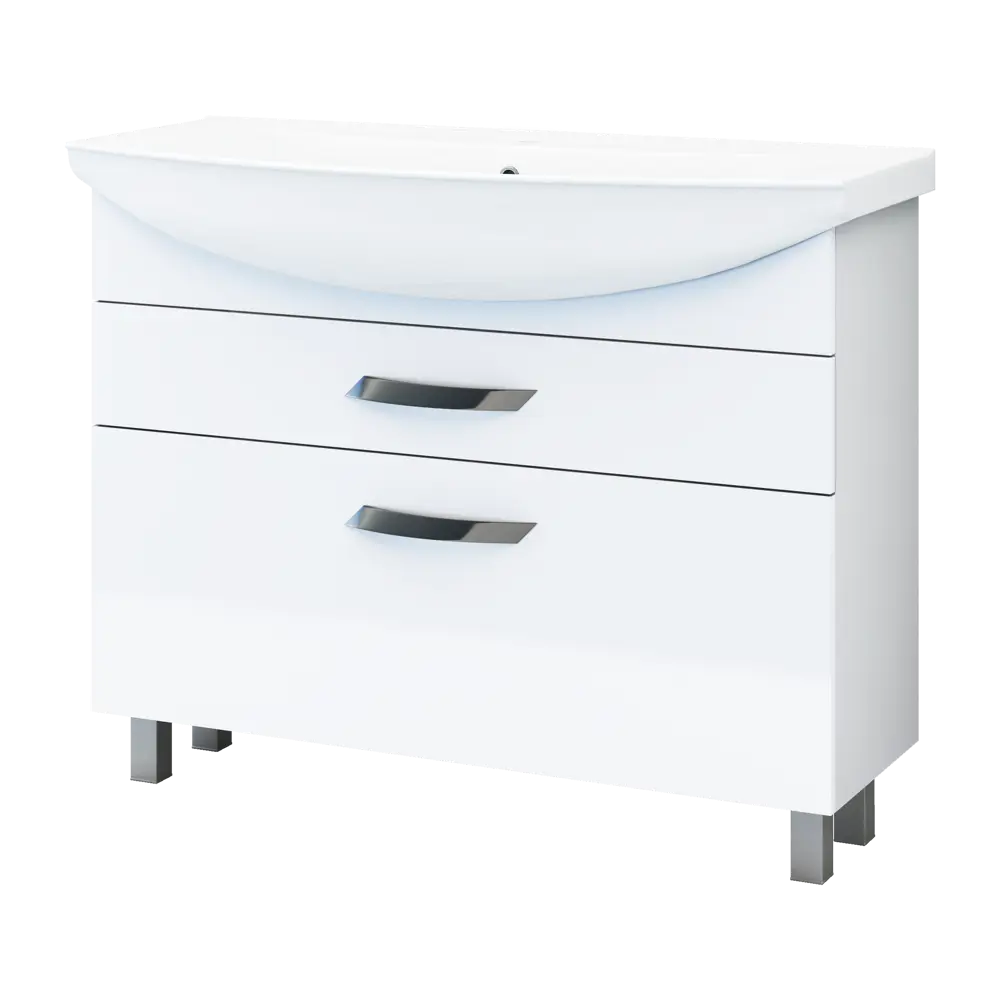 Тумба под раковину Vigo Moss 105 см, цвет белый STLM-2167968 - Вид №1