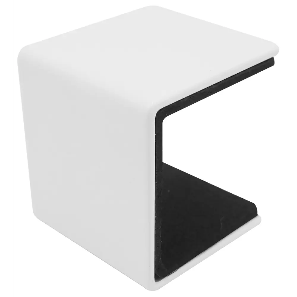 Скоба крепёжная для стеллажа Spaceo KUB 35 мм металл цвет белый STLM-2183089 - Вид №1