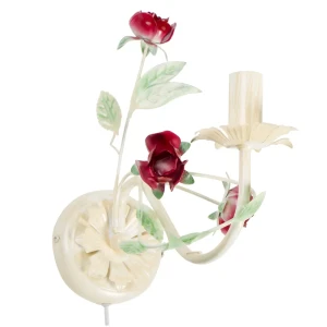 Бра Iris 1xE14x60 Вт, металл, цвет белый