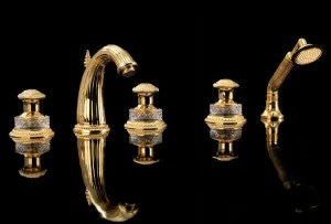 Devon&Devon Комплект для ванны на 5 отверстий с ручным душем Swan Exc-sw155