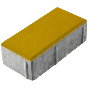 Плитка тротуарная прямоугольная Лайн 200x100x60 мм желтый 84693373 STLM-2082151