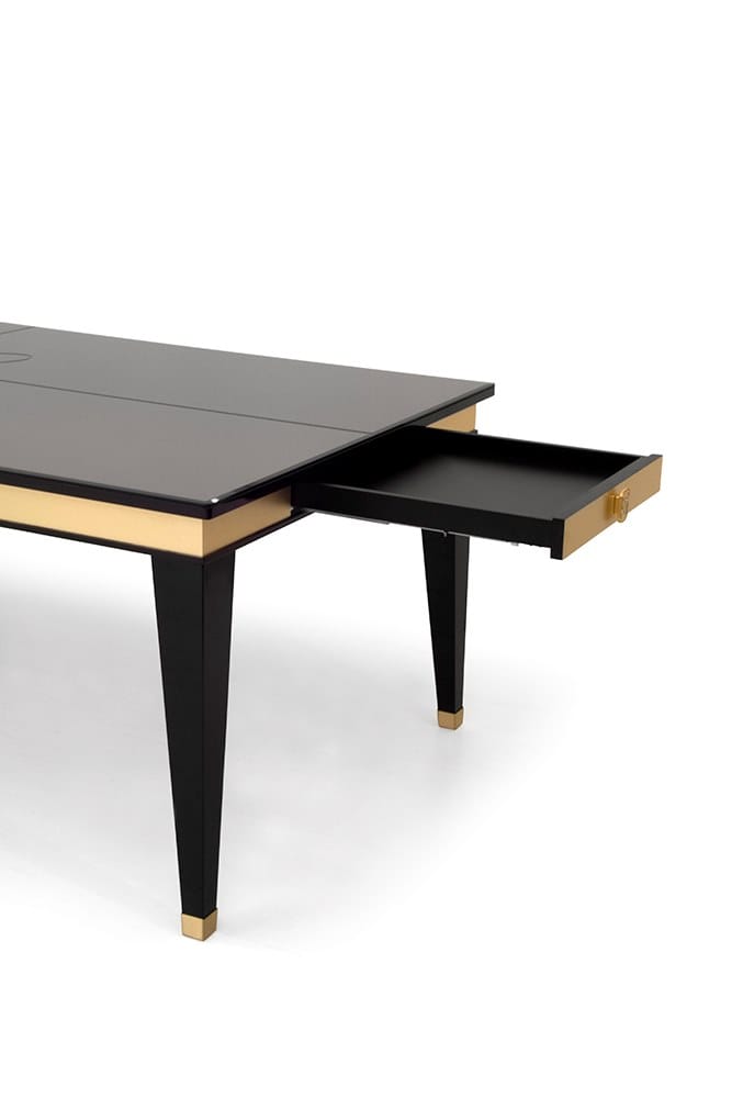 Зеркальный стеклянный обеденный стол с ящиками Formitalia Muzio ARCH-00113821 - Вид №2