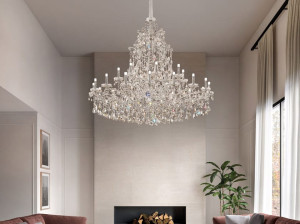 Подвесной светильник с кристаллами