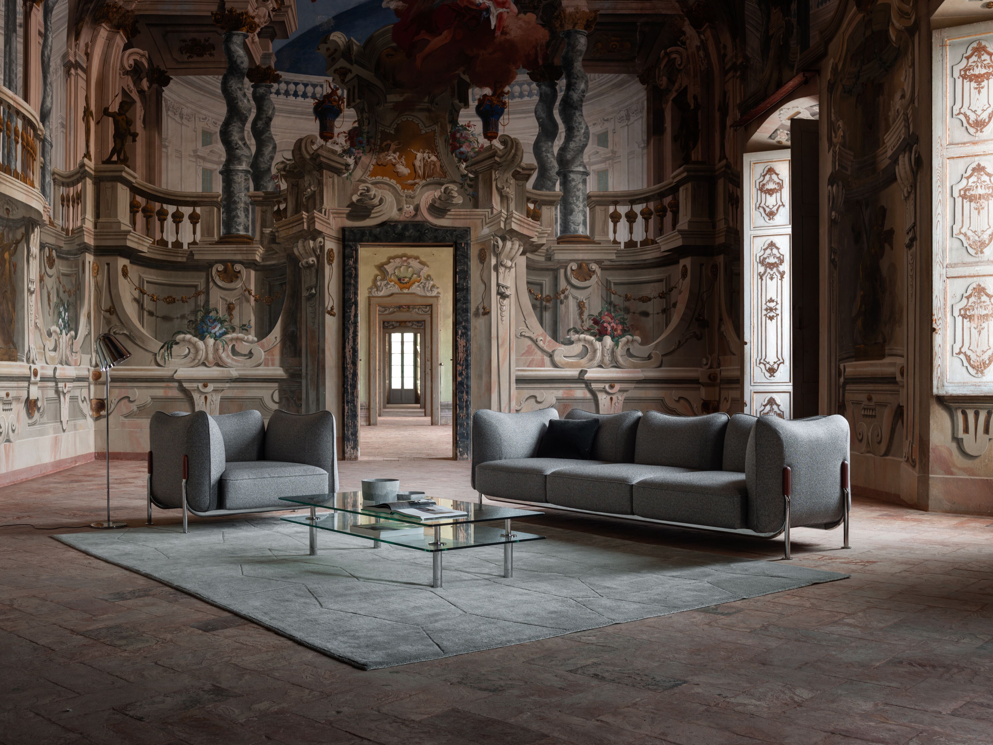 3-местный диван с металлическим каркасом GHIDINI1961 карман ARCH-00139250 - Вид №5