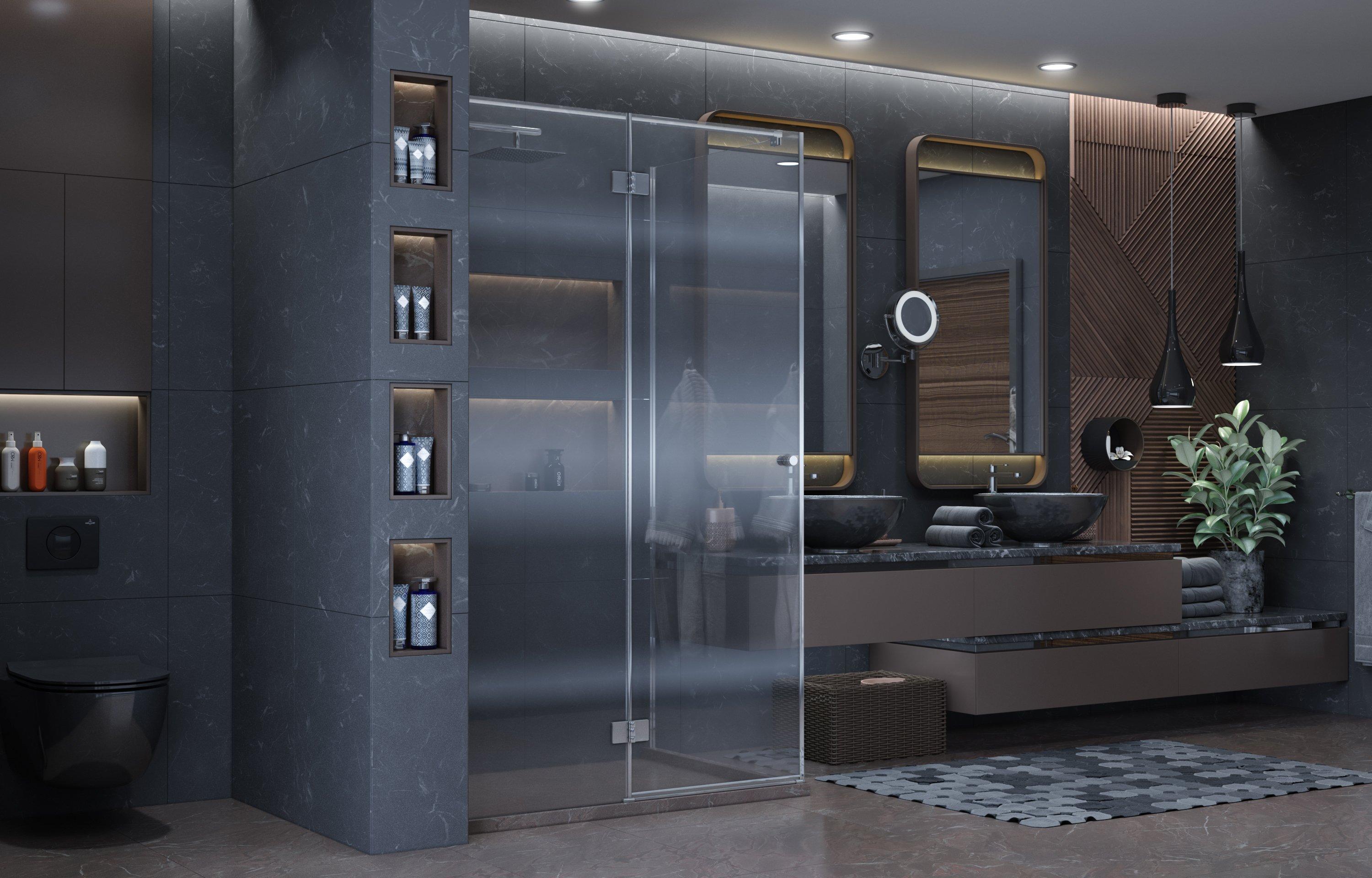 Душевое ограждение Ambassador Diamond 12011108L (1200x900x2000), 1 место - Вид №3