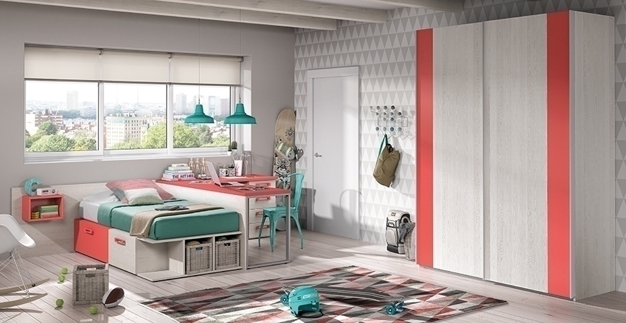 102685 Детская комната с модульной кроватью Ambiente 07 Arasanz Oslo Santreyd - Вид №2