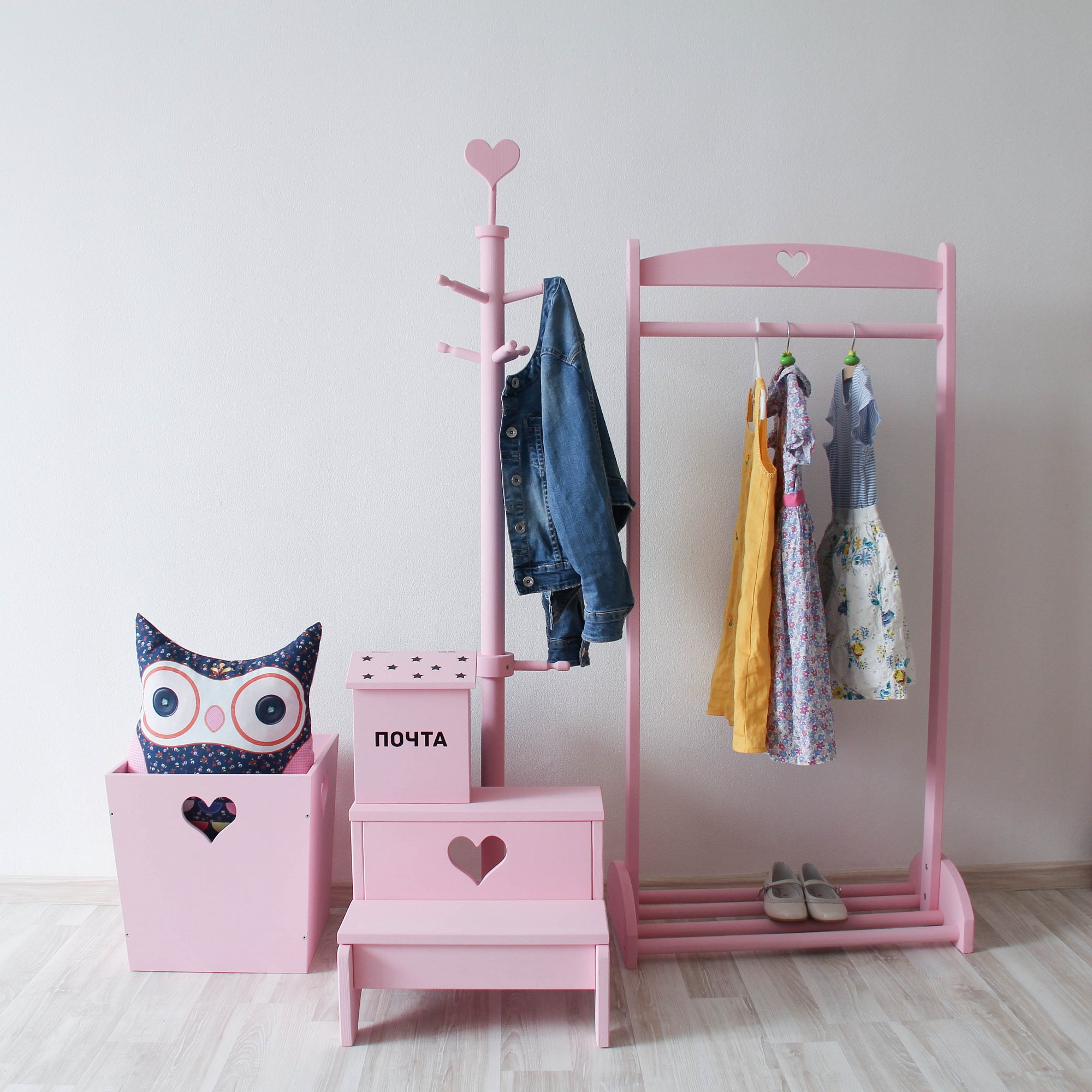 Табурет-лестница детский розовый VAMVIGVAM  282236 Розовый Santreyd  - Вид №5