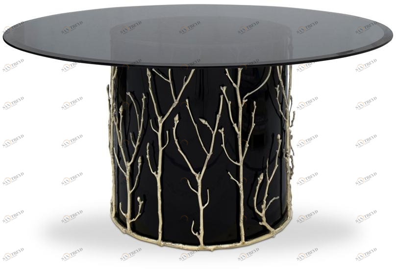 KOKET Круглый стол из лакированного стекла Enchanted sun-id-1424536