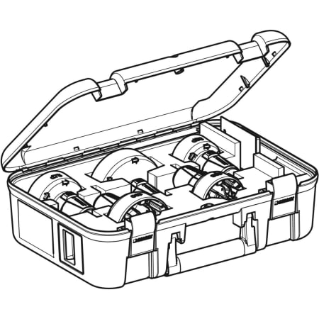 359.916.00.1 Комплект скребков для зачистки труб Geberit в футляре Geberit  - Вид №1