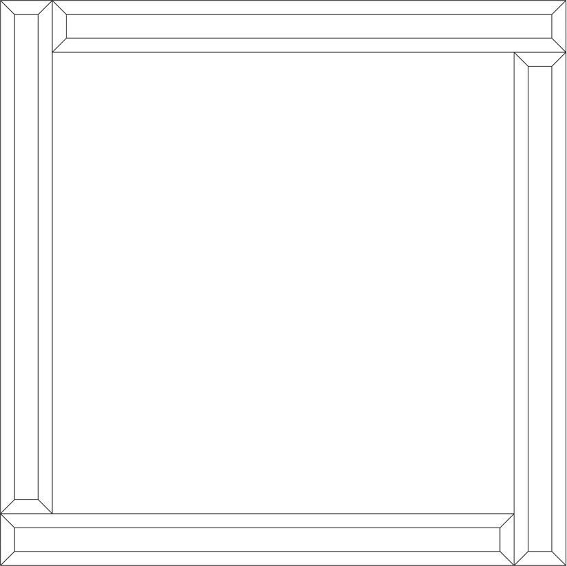 BY 0805 Зеркало с зеркальным обрамлением EVOFORM Style - Вид №1