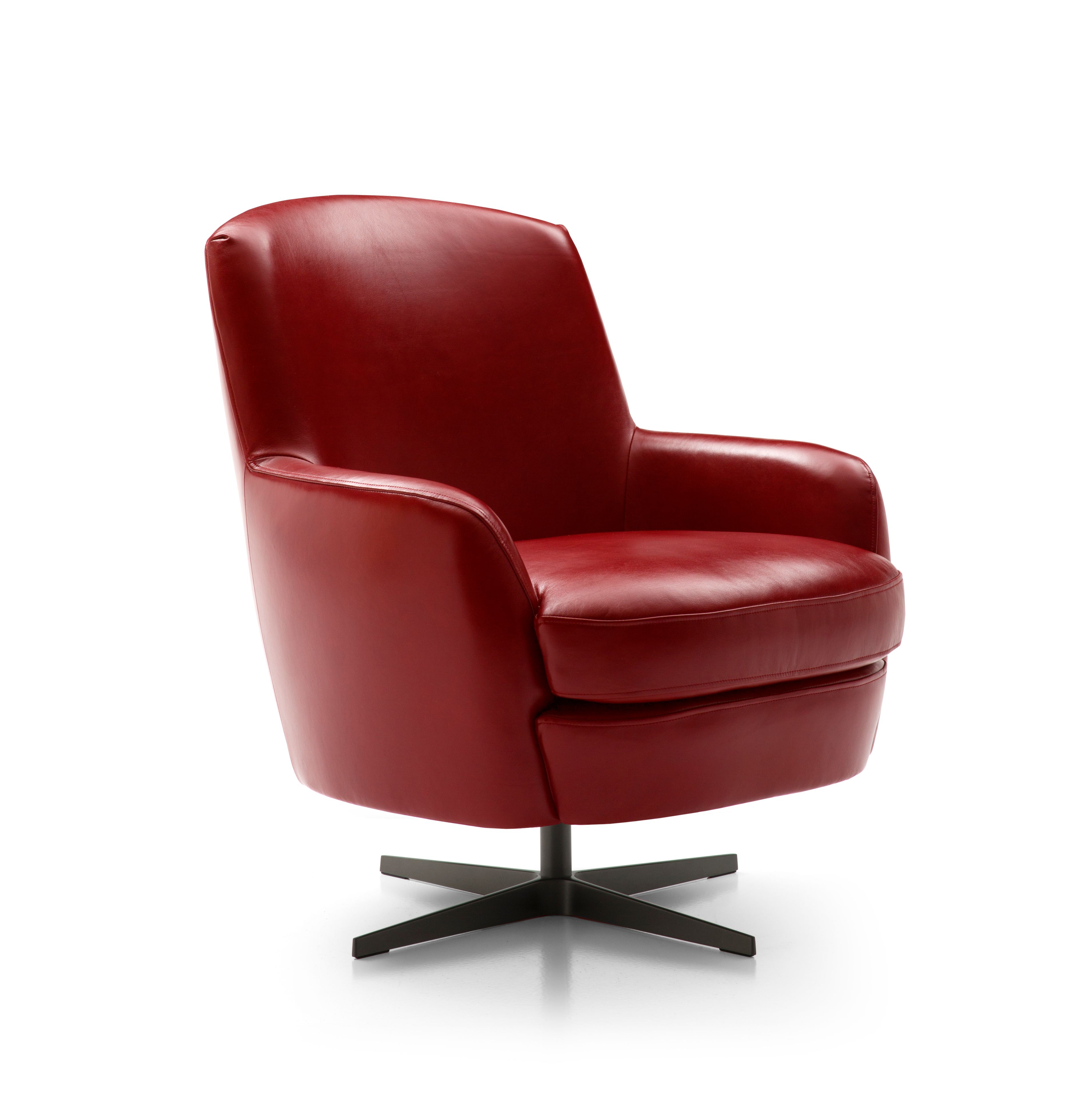 Кожаное вращающееся кресло с подлокотниками BODEMA CAROL ARCH-00149980 - Вид №2