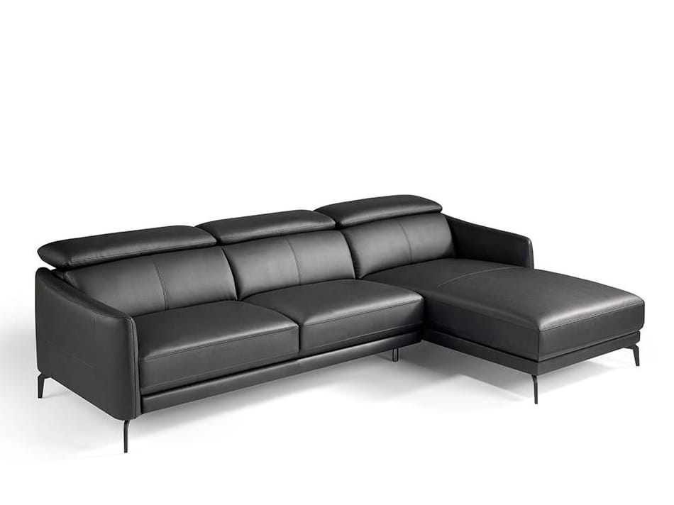 Кожаный диван с полуостровом Angel Cerda диван тренд ARCH-00005042