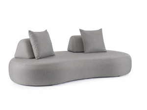 Тканевый изогнутый съемный садовый диван