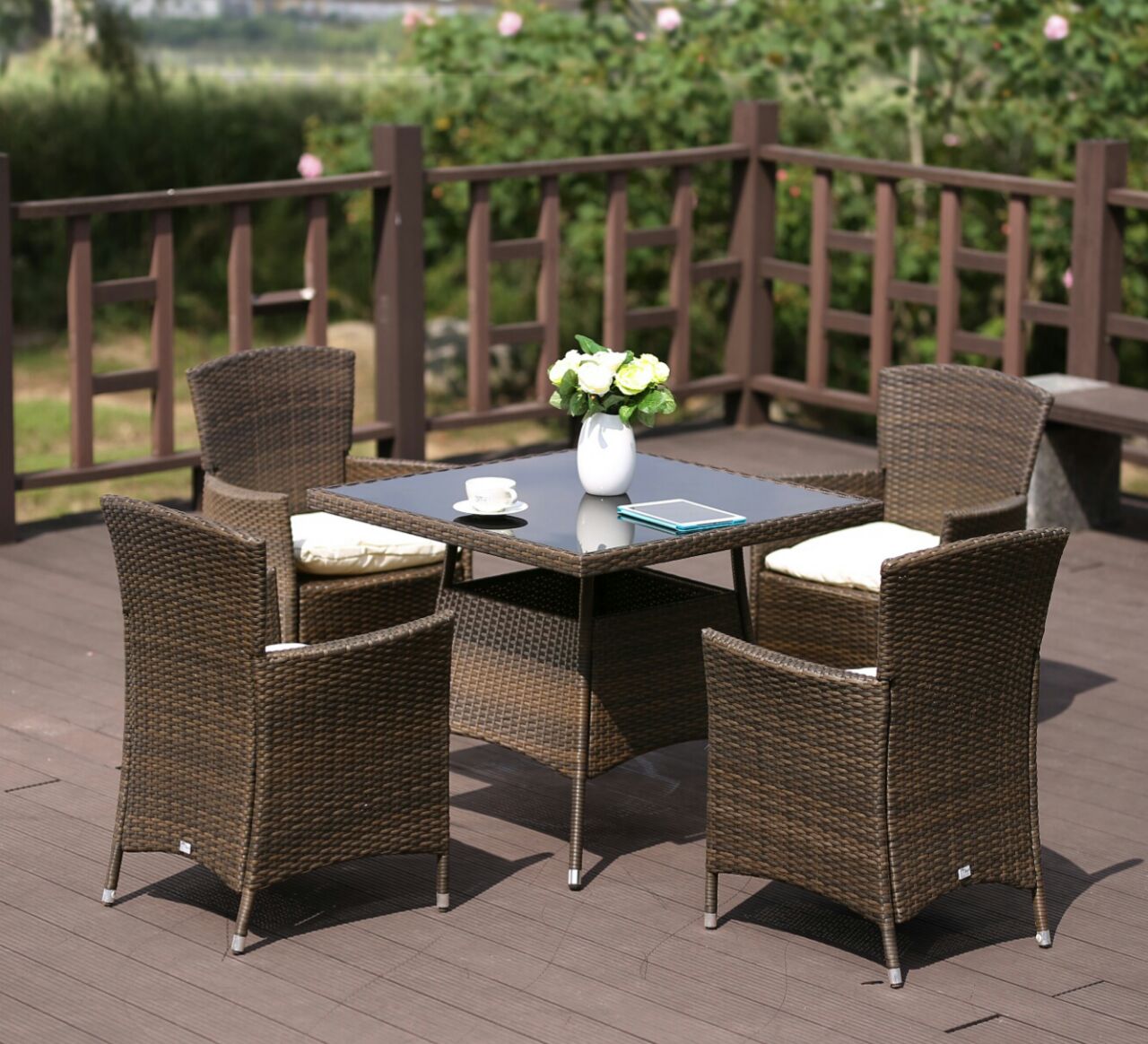 AFM-410SL90x90 4Pcs Комплект плетеной мебели Afina 
