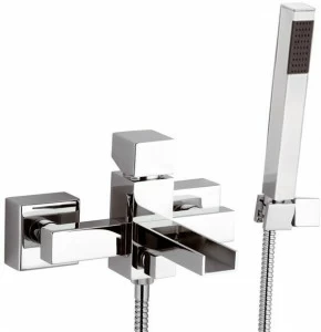 Rubinetterie Mariani Смеситель для ванны настенный водопад с ручным душем River 230-ri