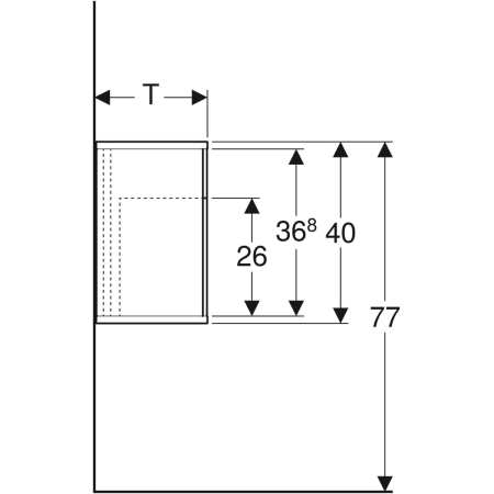 840137000 Шкафчик Geberit iCon с многофункциональным ящиком Geberit  - Вид №4