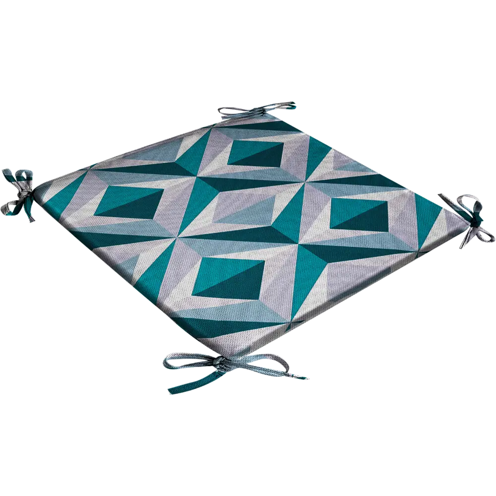 Галета на табурет «Ромбы» 35x35 см цвет мультиколор LINEN WAY STLM-2070496 - Вид №1