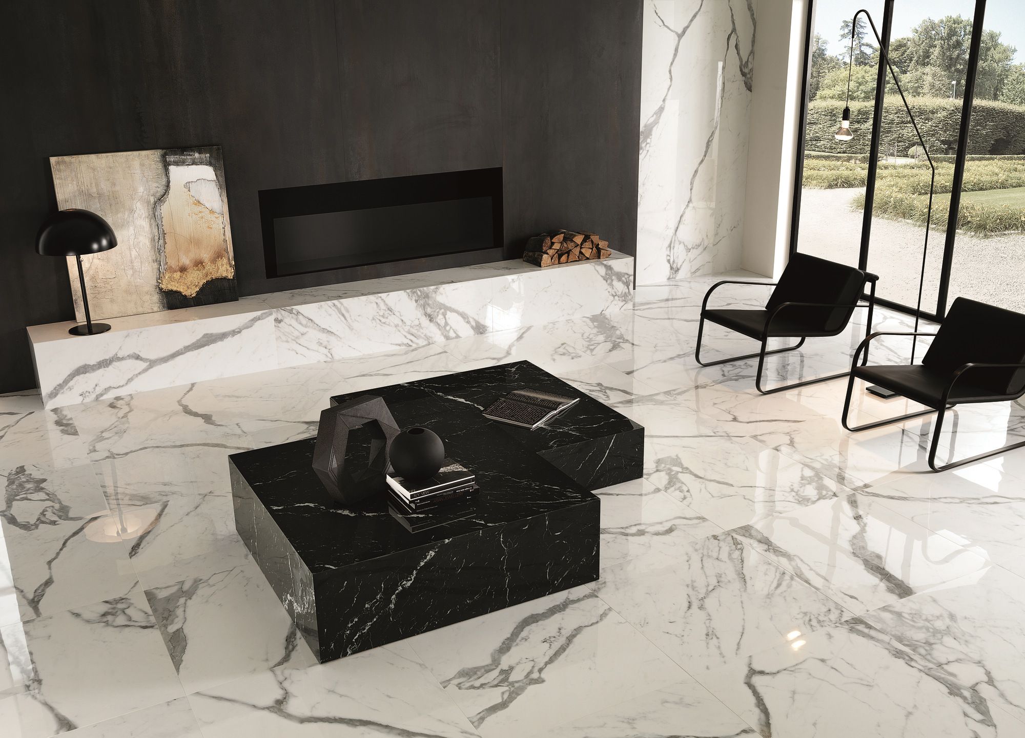 Пол / керамогранит с мраморным эффектом FAP ceramiche Roma Gold ARCH-00044009 - Вид №1