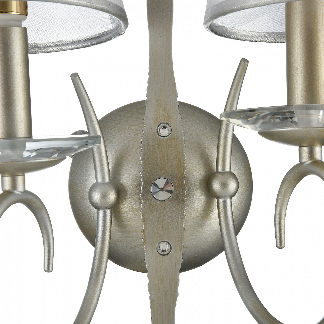 Бра настенное серебряное с 2 плафонами Darina FR2755-WL-02-BR FREYA CLASSIC 00-3957486 Серебро - Вид №6