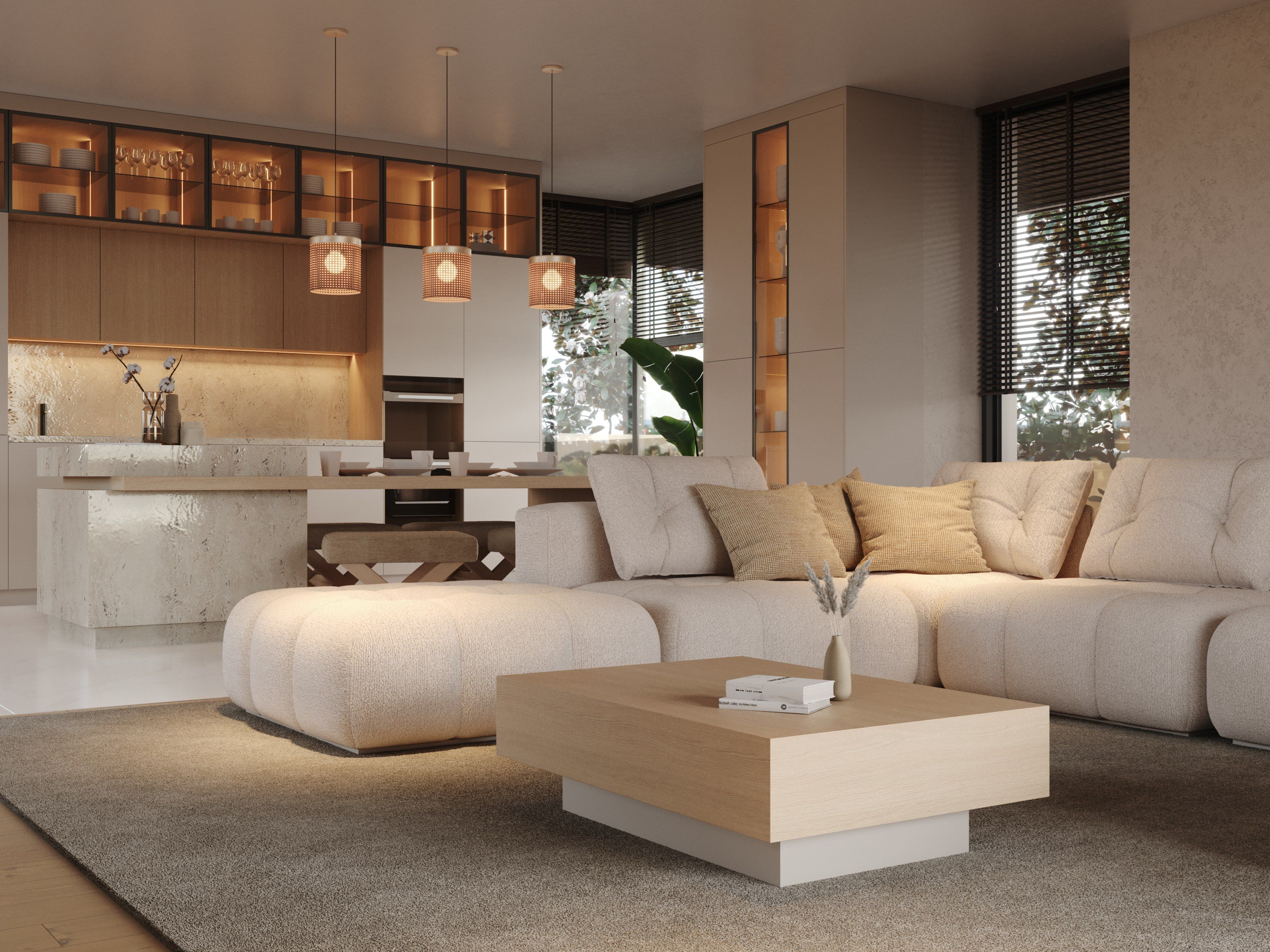 Деревянный прямоугольный низкий журнальный столик Stylish Club Porto ARCH-00103653 - Вид №8