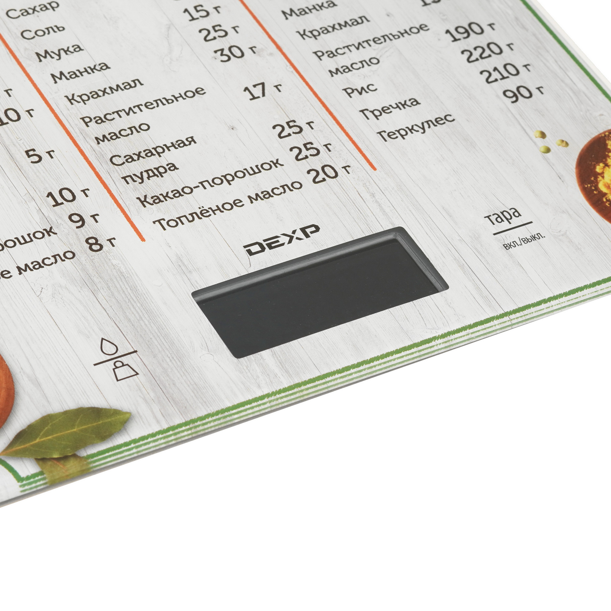 1144959 Кухонные весы DEXP PT-25L разноцветный STDN-0085543 - Вид №2