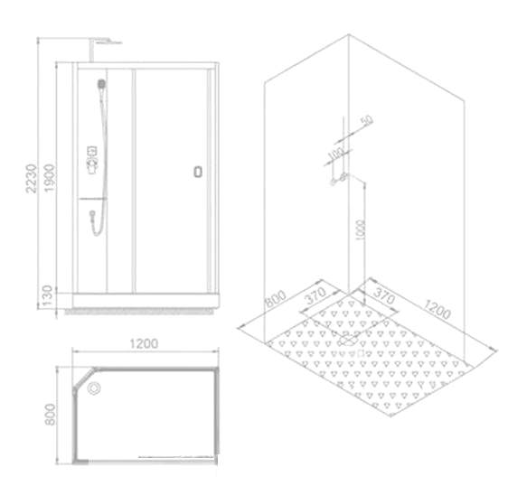 W0916 L Душевая кабина SSWW WU - Вид №5