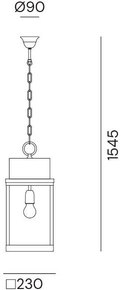 Il Fanale Подвесной светильник для улицы из железа Lanterne 265.07.ff/265.08.ff - Вид №2