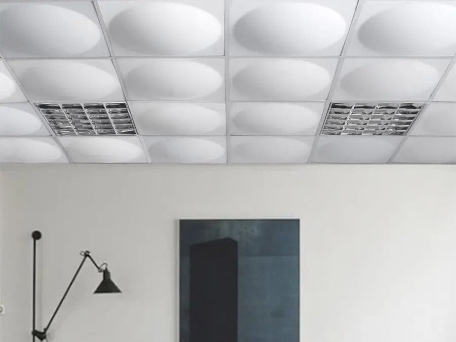 Звукопоглощающая потолочная плитка из полиэфирного волокна Slalom ECOrange ARCH-00085253