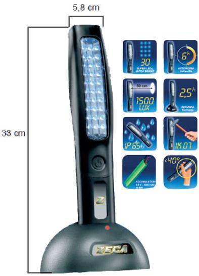 Lazzari Переносная светодиодная рабочая лампа sun-id-1462023 - Вид №1
