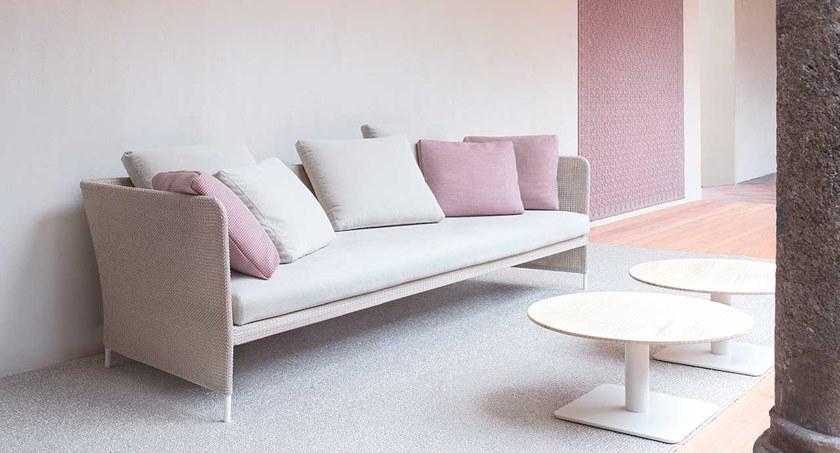 Paola Lenti 3-х местный тканевый садовый диван Teatime B56c - Вид №1