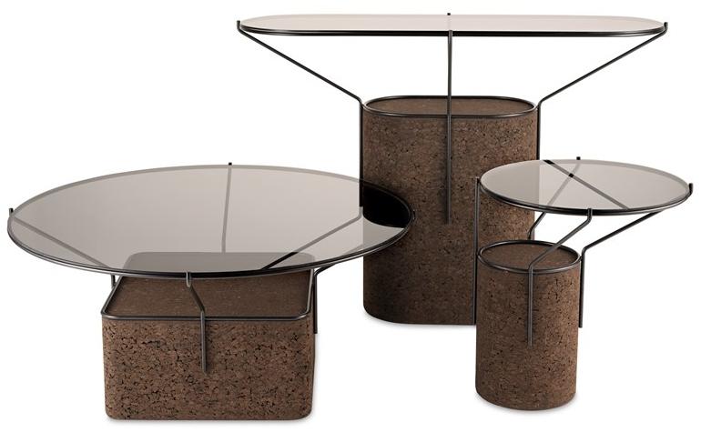 BlackCork Сервиз круглый из пробки и стекла Frame sun-id-1482431 - Вид №2