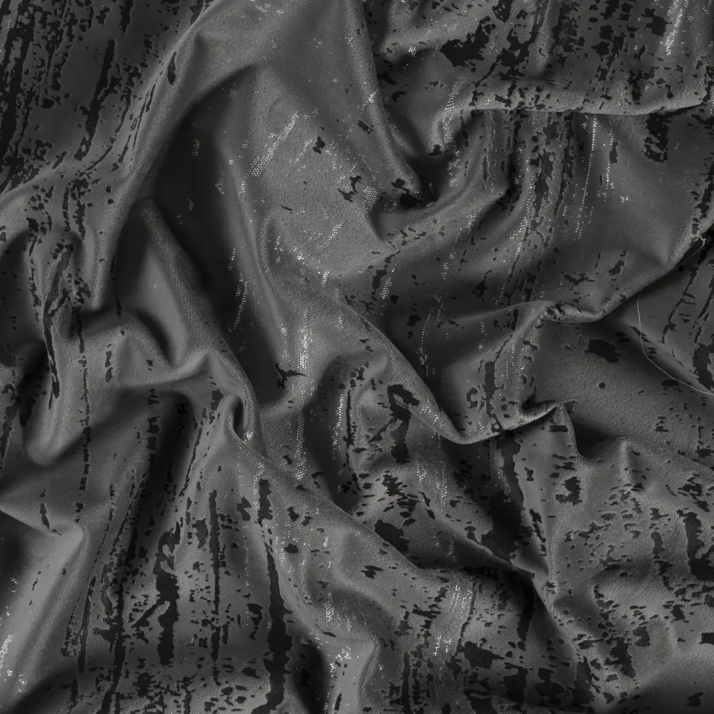 Ткань 1 м/п Венеция бархат 300 см цвет серый GARDEN STLM-2106330 - Вид №1