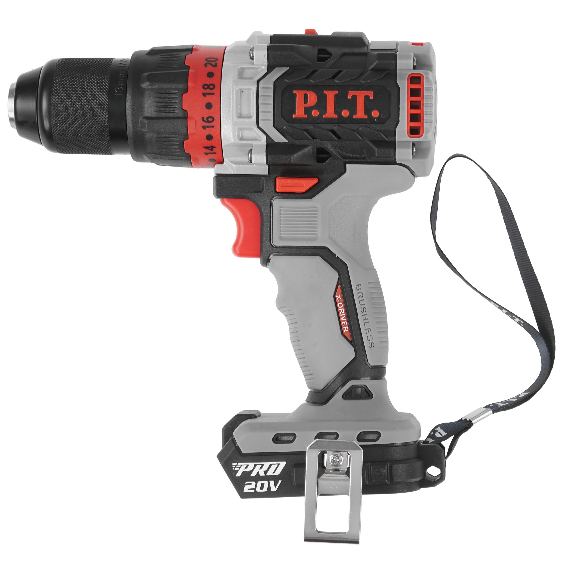 Дрель-шуруповерт PIT PSB20H-13C X-DRIVER SOLO OnePower 20V  , Без ЗУ, Без АКБ 9086509 STDN-0148425