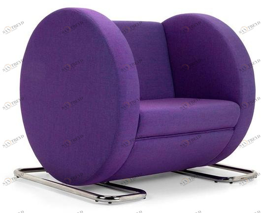 Adrenalina Кресло с обивкой из ткани с подлокотниками Tube sun-id-1420406