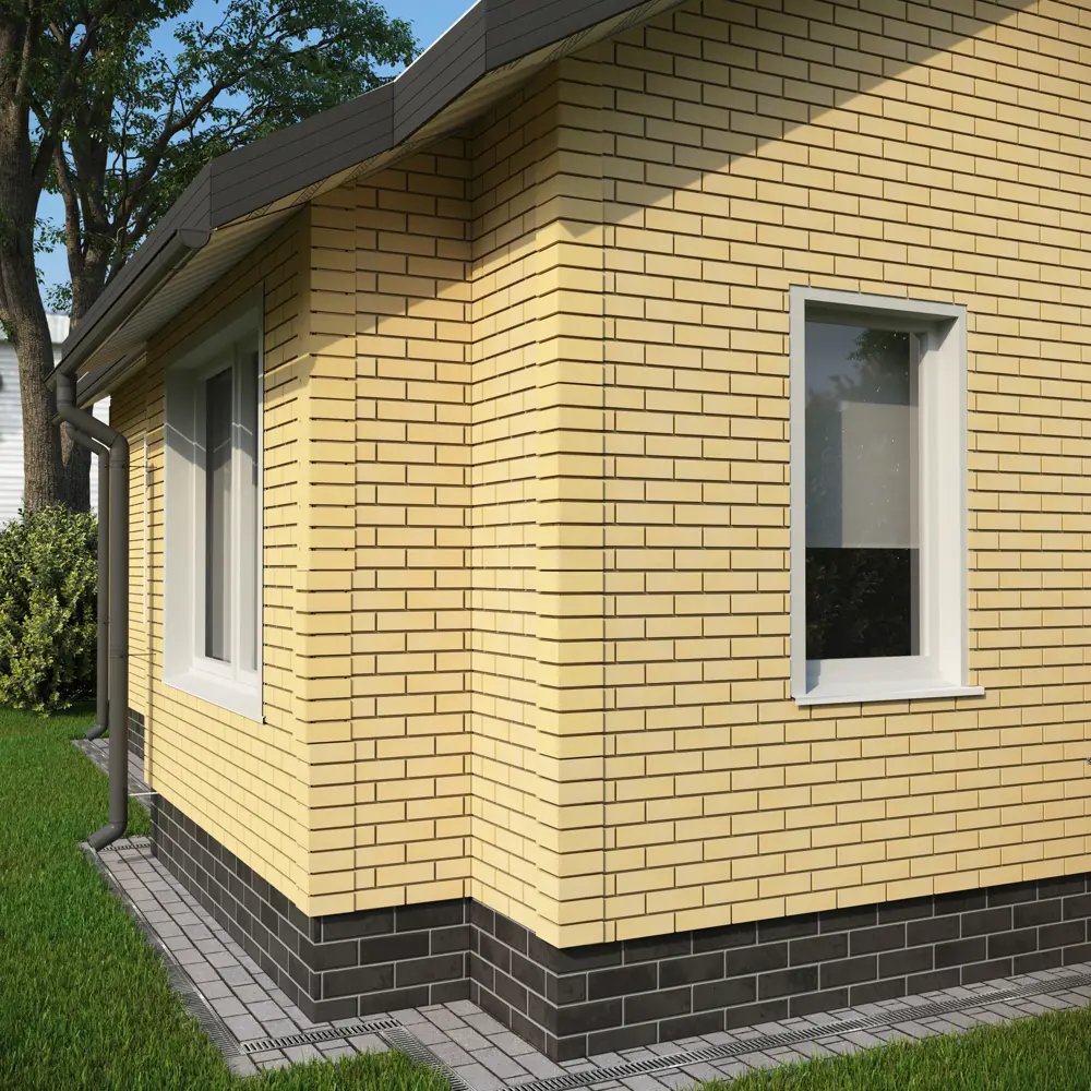 Фасадная панель Grand Line 417x1105 мм мм кирпич песочный 0.38 м² STLM-2175864 - Вид №2